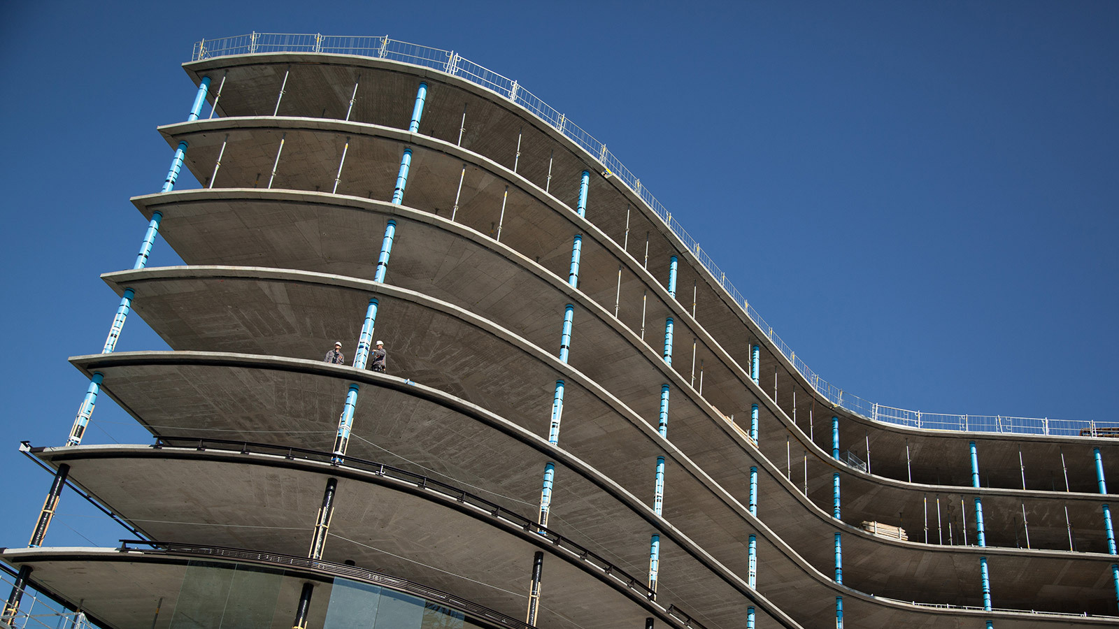 Der Rohbau des Erste Bank Campus in Wien
